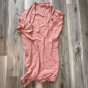 Universal Thread Women's Pink Open-Front Tunic